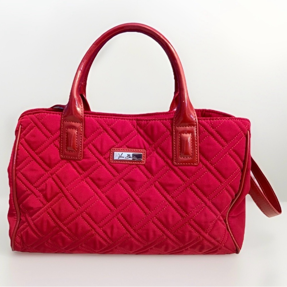 Vera Bradley Handbag Purse Red Quilted Large Shoulder bag w/ crossbody strap NEW